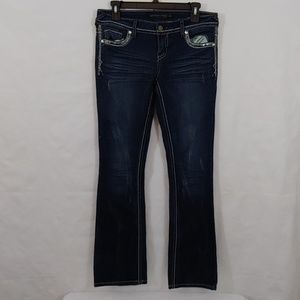 Twenty One Black rue21 Bling Distressed Jeans 5/6